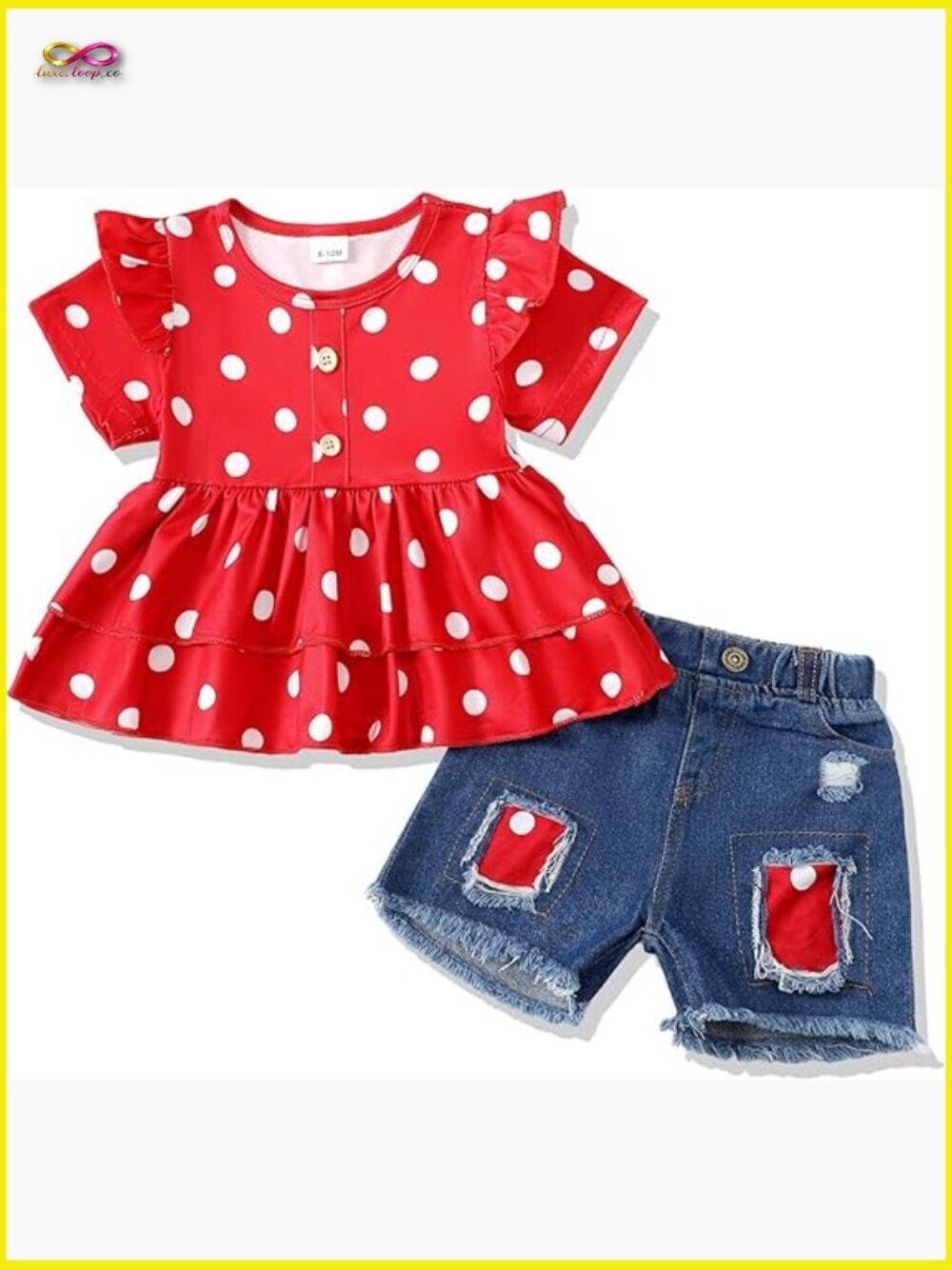 Toddler Girl Tank Top and Shorts 2-Piece Summer Outfit Short Sleeve Play Set